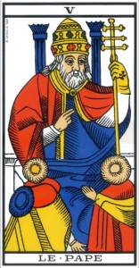 carte tarot le pape